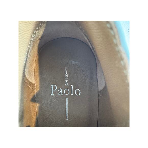 Linea Paolo sneaker suede gray open weave wedge bootie zip ankle Sz 6M - Picture 9 of 10